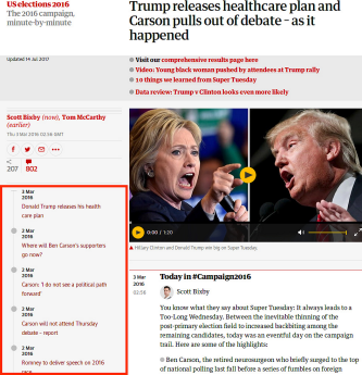 Live blog from The Guardian. Live blog from The Guardian.